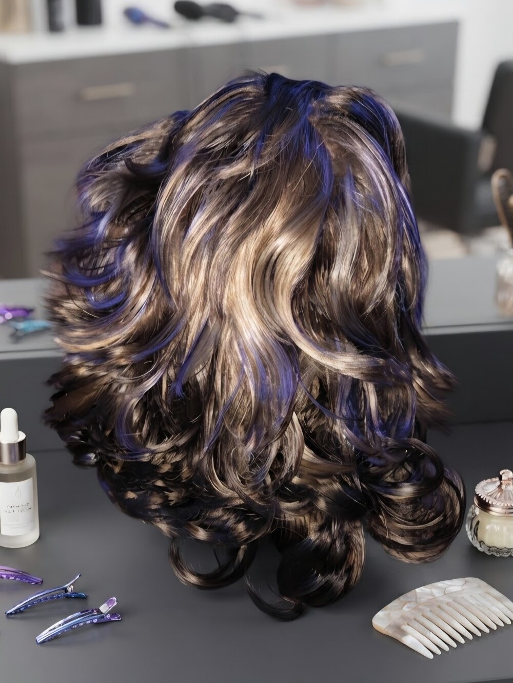 Ash brown,brown Wig  - Women's Fashion Hair